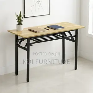 Sturdy Foldable Wooden Home Office Table