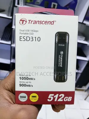 Transcend ESD310 512GB Portable SSD (USB-A+C)