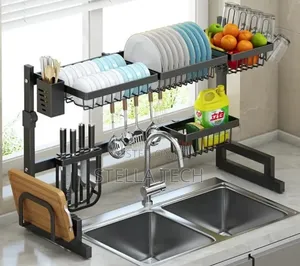 Black High Quality Over the Sink Single Layer Organizer
