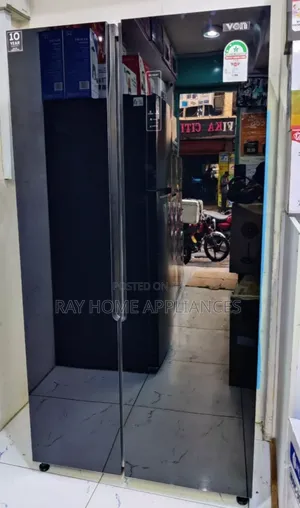 Von 429L Side-by-Side Fridge - Hakuna Frost, Nyeusi
