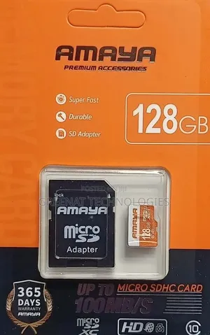 Amaya Premium 128GB Micro SDHC Card na Adapter