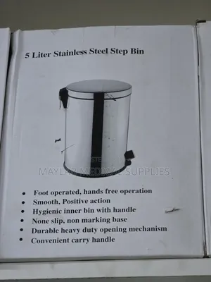 5L Stainless Steel Step Bin | Medical & Pedal Waste Bin