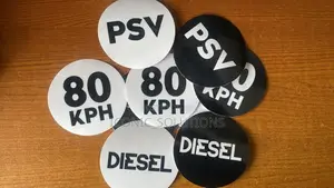 PSV Vehicle Stickers (80 KPH, Petrol, Diesel)