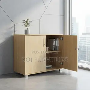 Office Cabinet; Wooden Two Doors Executive Credenza Cabinet
