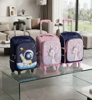 Trolley ya Shule ya Watoto inayozunguka - Wahusika wa Katuni