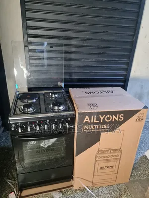 Ailyons 50x55cm Jiko la Kusimama la Gesi 3+1 na Oven ya Umeme 60L