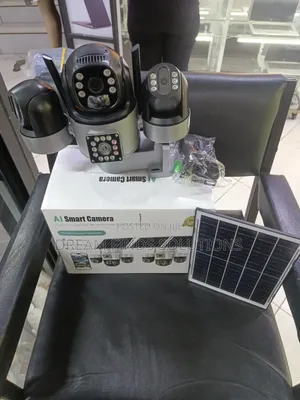 24/7 Triple Lens Solar Security Camera with Live Phone Viewing
