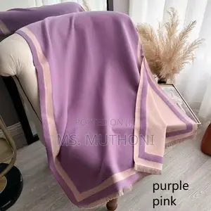 Skafu/Shawl ya Faux Cashmere Lainifu, Inayobadilika Rangi
