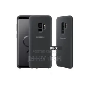 Kifaa cha Kinga cha Nyuma cha Silicone cha Samsung Galaxy S9 (Cheusi)