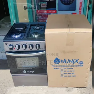 Nunix Standing Cooker 3 Gas + 1 Electric Oven (WLD-560) 50x55