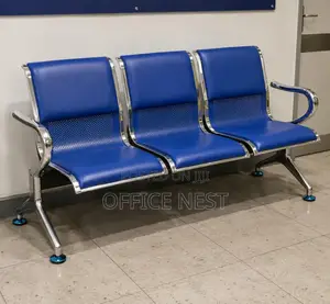 Blue 3-Seater Reception Waiting Chair