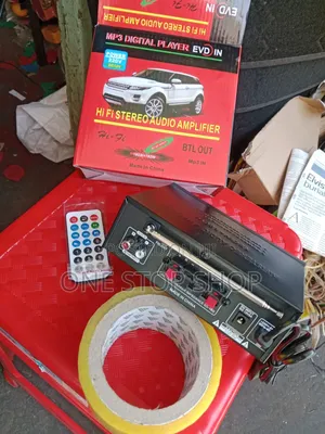 Amplifier ya Hi-Fi na Vituo vya Spika vya Dual Channel & RCA Inputs
