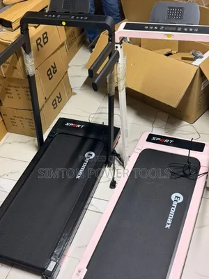 Euromax Walking Pad Treadmill Inayokunjwa na Handrails za Kuinama