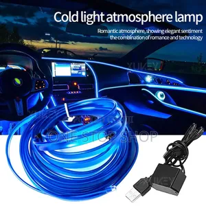 5m Mwanga wa Kamba wa Neon wa Bluu kwa Nafasi za Dashboard