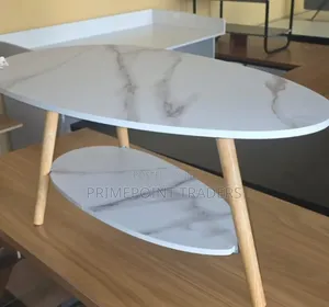 Executive MDF Marble Coffee Table - Brand New