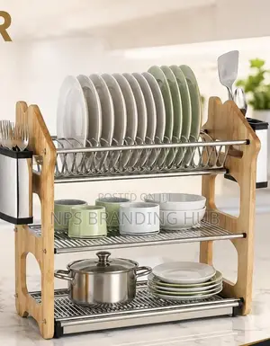 3 Layer Heavy Duty Dish Rack