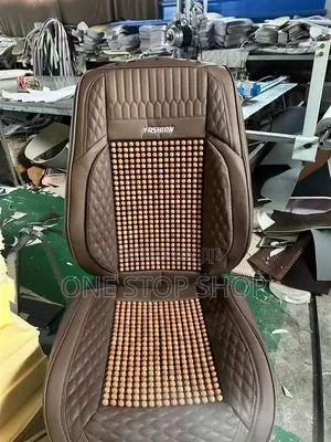 Vifuniko vya Viti vya Faux Leather kwa 5-Seater na Ushanga wa Mbao wa Massage