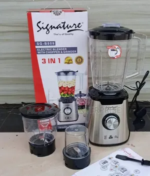 New 3-in-1 Signature Blender with Grinder Jar