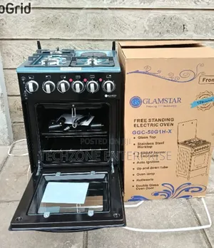 Glamstar Nyeusi 50x55cm Standing Gas Cooker 3G+1E