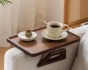 Kikapu cha Mbao cha Mkono wa Sofa Kinachokunjwa