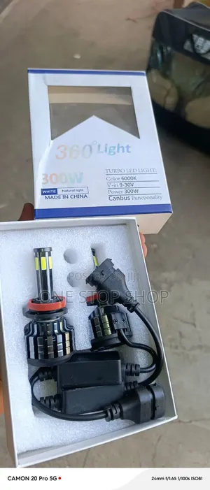 Bulb ya Headlight ya Turbo LED H11 ya 360° yenye Kipozezi