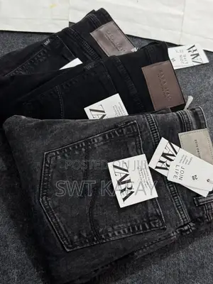 Zara Man Wide Leg Jeans - Mpya Kabisa