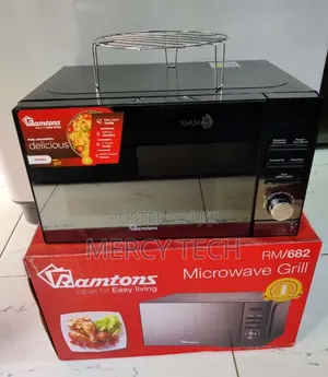 Ramtons 20L Digital Microwave yenye Grill RM 682 (Black Glass)