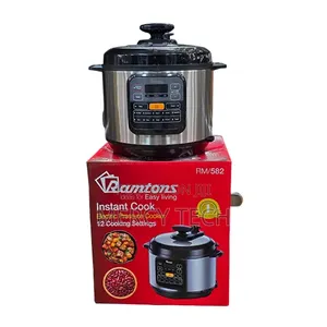 Ramtons Pressure Cooker na Pot ya Stainless Steel (Mwaka 1 wa Dhamana)