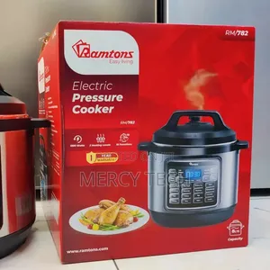 Ramtons Pressure Cooker ya Umeme 8L RM782 (Nafasi 18 za Kupika)