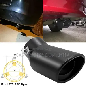 Universal Car Black Anti-Corrosive High-Temp Exhaust Tip