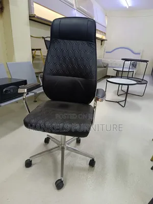 High-Back Leather Executive Office Chair
