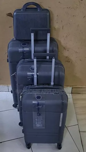 Set ya Mfuko wa Kusafiria wa Grey 4-in-1 Usiyovunjika