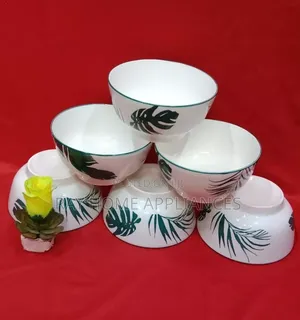 5.5-inch Ceramic Printed Bowls (Set of 6)