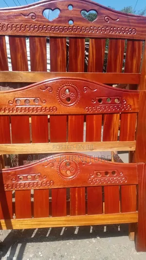 Brand New Mahogany Hardboard Bed