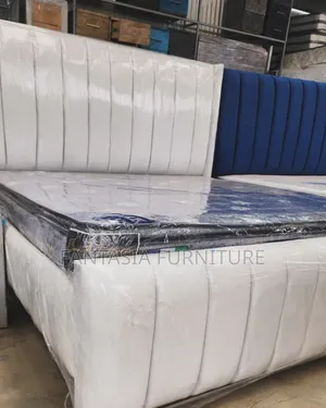 White 5x6 Bed + Mattress