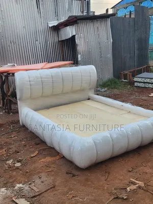 5x6 Bubble Bed - White Velvet