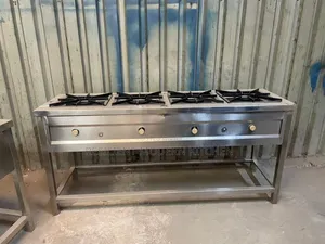 Jiko la Gesi la Chuma cha Kutuoa la Burner 4 Mpya