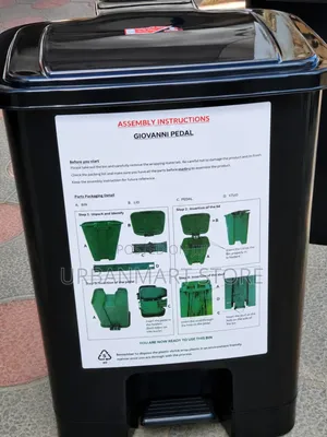 Kenpoly 50L Pedal Waste Bin - Kiimarishaji Usafi