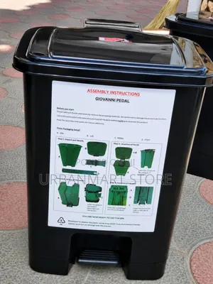 Kenpoly 50L Pedal Waste Bin - Ubora wa Kudumu