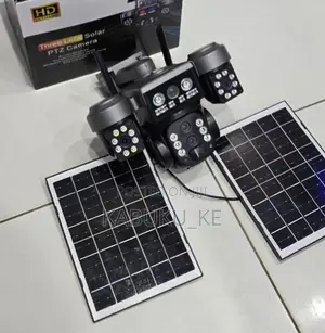 Kamera ya Solar ya V380Pro 4G yenye Triple Lens & Dual Panels