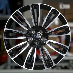 Magurudumu 4 x 22-inch kwa Range Rover Vogue, Sport, Discovery 3 & 4 (Rangi Nyeusi-Fedha)
