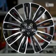 Magurudumu 4 x 22-inch kwa Range Rover Vogue, Sport, Discovery 3 & 4 (Rangi Nyeusi-Fedha) - 1