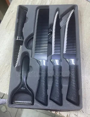 6-Piece Sharp Stainless Steel Kitchen Knife Set - Gift Boxed