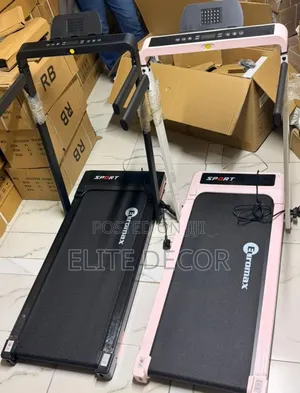 Euromax Walking Pad Treadmill Inayokunjwa na Incline & Handrails