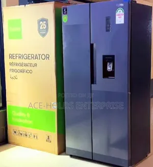 Syinix Side-by-Side Fridge No Frost 460L na Dispenser ya Nje