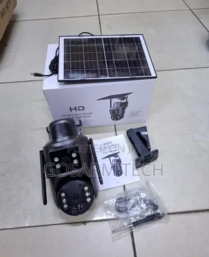 UBOX Dual Lens WiFi Solar PTZ CCTV Camera With Full-Color Night Vision