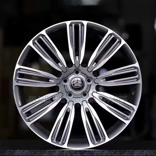 Magurudumu 4 ya Inch 22 kwa Range Rover Vogue/Sport/Discovery 3 & 4 (Grey-Silver) - 1