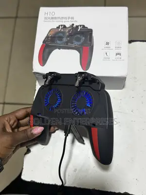 Universal Mobile Gaming Trigger Handle with Cooling Fans