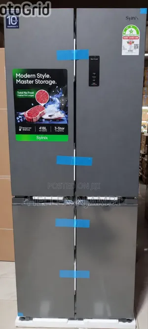 Syinix 421L Glass Four-Door Refrigerator