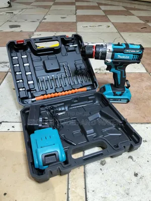 Makita Cordless Drill na Kazi ya Nyundo, 98V, Betri 2